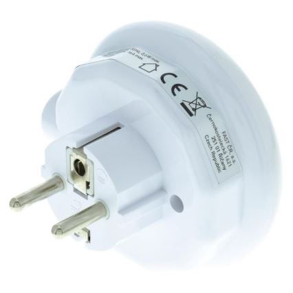 LED Orijentacijska svjetiljka sa senzorom za dan/noć i utičnicom LED/0,6W/230V
