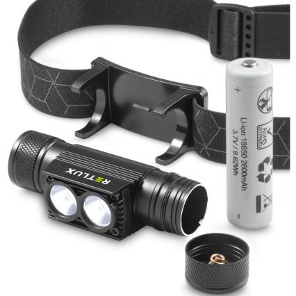 LED Prigušiva punjiva aluminijska čeona svjetiljka LED/2600 mAh IP65