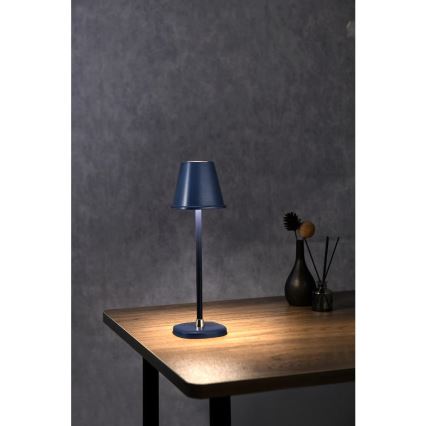 LED Prigušiva punjiva stolna lampa LED/3W/1800 mAh tamno plava