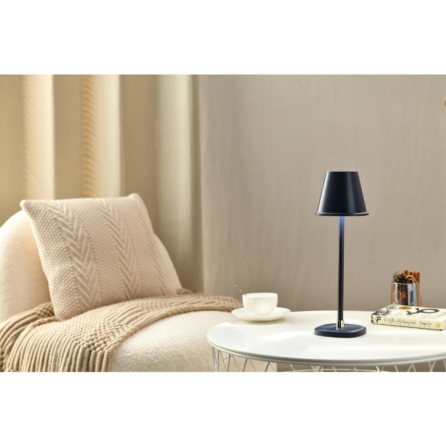 LED Prigušiva punjiva stolna lampa LED/3W/1800 mAh tamno plava