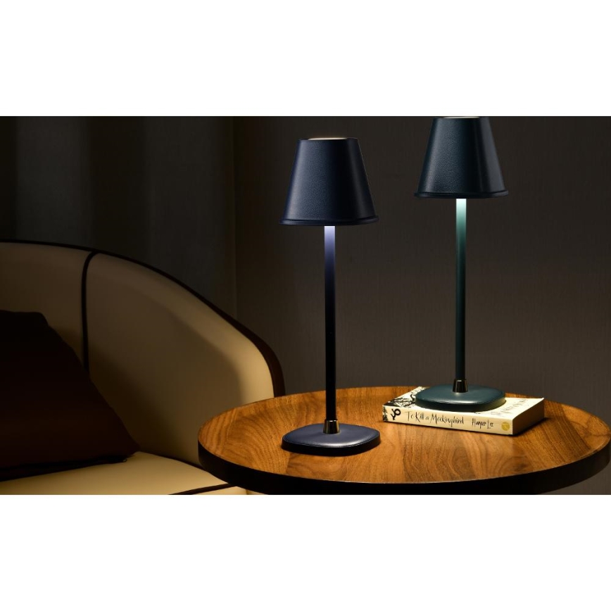 LED Prigušiva punjiva stolna lampa LED/3W/1800 mAh tamno plava