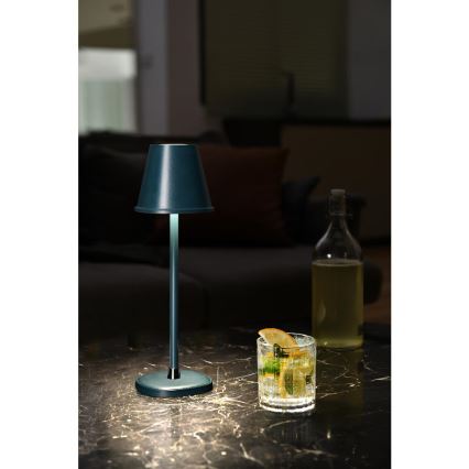LED Prigušiva punjiva stolna lampa LED/3W/1800 mAh tamno plava