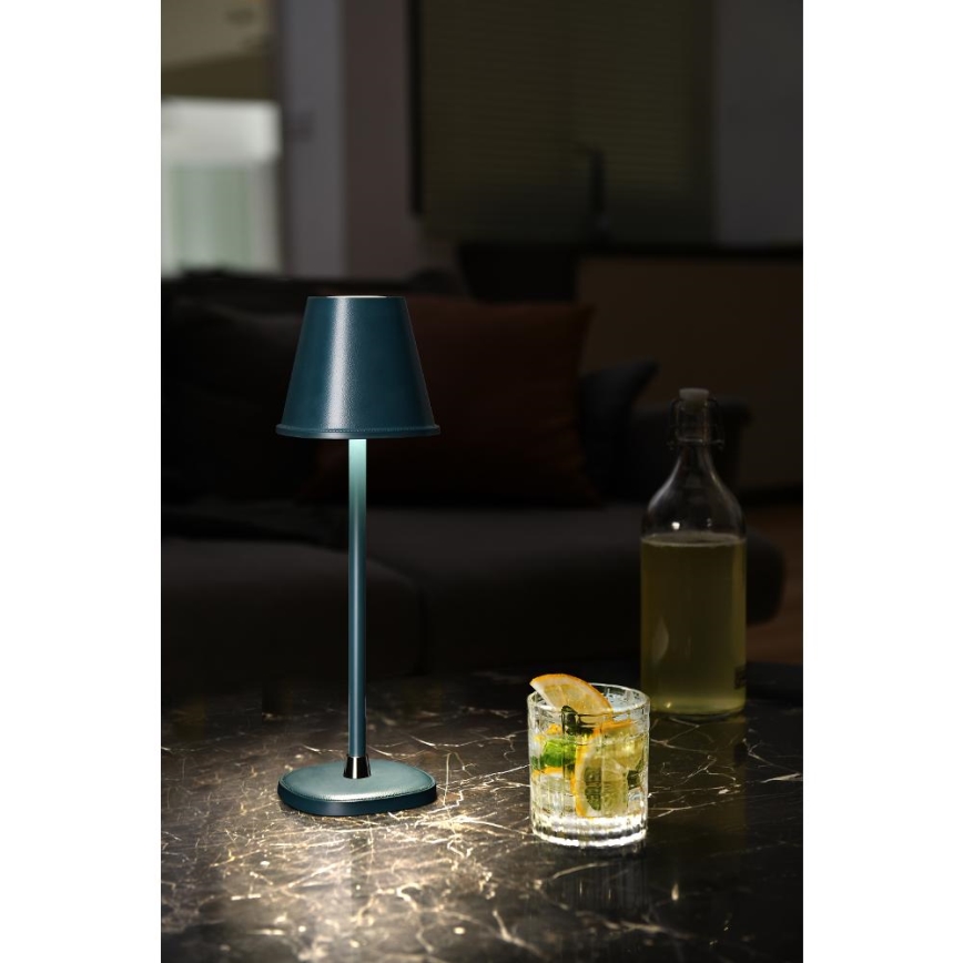 LED Prigušiva punjiva stolna lampa LED/3W/1800 mAh tamno plava