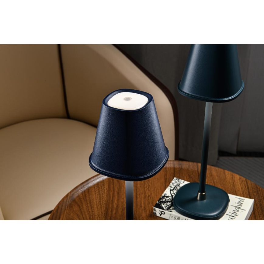 LED Prigušiva punjiva stolna lampa LED/3W/1800 mAh tamno plava