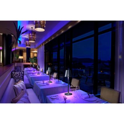 LED Prigušiva punjiva stolna lampa LED/3W/1800 mAh tamno plava