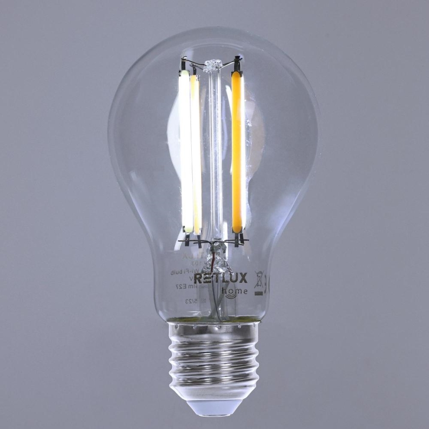 LED Prigušiva žarulja FILAMENT A60 E27/7W/230V 2700-6500K Wi-Fi Tuya