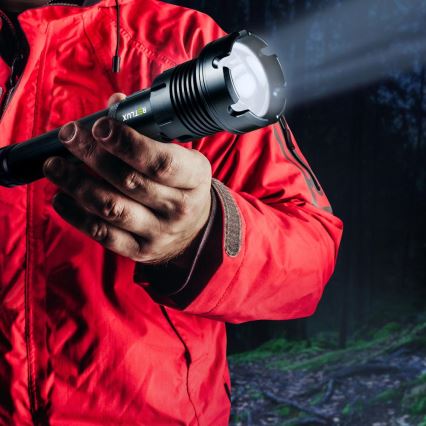 LED Punjiva aluminijska ručna svjetiljka s funkcijom powerbanka LED/4400 mAh 2200 lm IP44