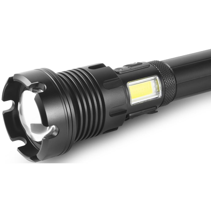 LED Punjiva aluminijska ručna svjetiljka s funkcijom powerbanka LED/4400 mAh 2200 lm IP44