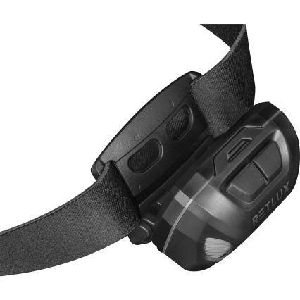 LED punjiva čelovka LED/3W/1200 mAh IP44 crna