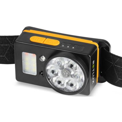 LED punjiva čelna svjetiljka sa senzorom i funkcijom powerbanke LED/1200 mAh IP44 crna