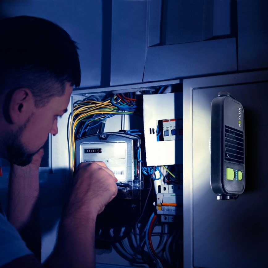 LED radna svjetiljka s funkcijom powerbanke LED/4400 mAh IP44 žuta/crna