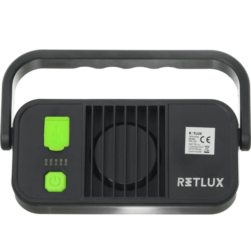 LED radna svjetiljka s funkcijom powerbanke LED/4400 mAh IP44 žuta/crna