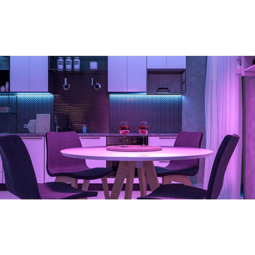 LED RGBW Pametna prigušiva traka 5m LED/230V 2700-6500K Wi-Fi Tuya + daljinski upravljač