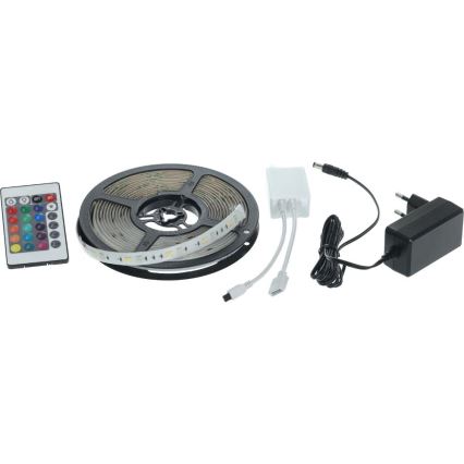 LED RGBW Pametna prigušiva traka 5m LED/230V 2700-6500K Wi-Fi Tuya + daljinski upravljač