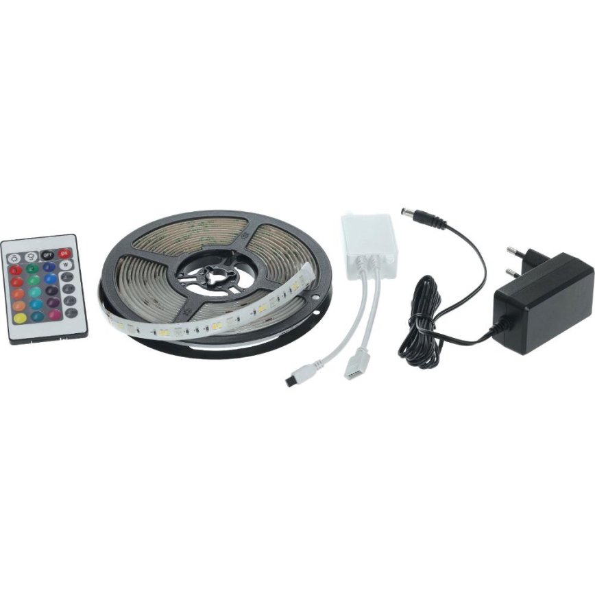 LED RGBW Pametna prigušiva traka 5m LED/230V 2700-6500K Wi-Fi Tuya + daljinski upravljač