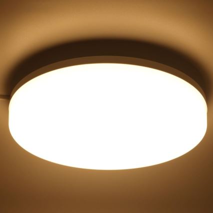 LED RGBW Prigušiva stropna svjetiljka za kupaonicu LED/20W/230V Wi-Fi IP44 bijela