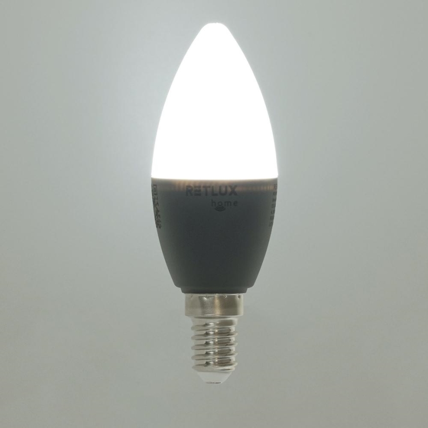 LED RGBW Prigušiva žarulja C37 E14/4,5W/230V 2700-6500K Wi-Fi Tuya