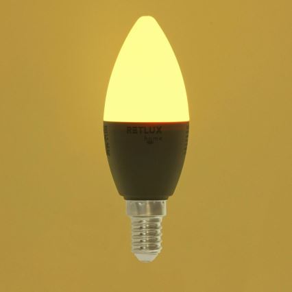 LED RGBW Prigušiva žarulja C37 E14/4,5W/230V 2700-6500K Wi-Fi Tuya