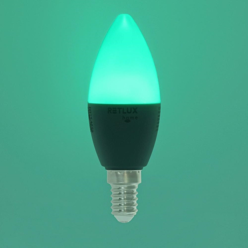 LED RGBW Prigušiva žarulja C37 E14/4,5W/230V 2700-6500K Wi-Fi Tuya