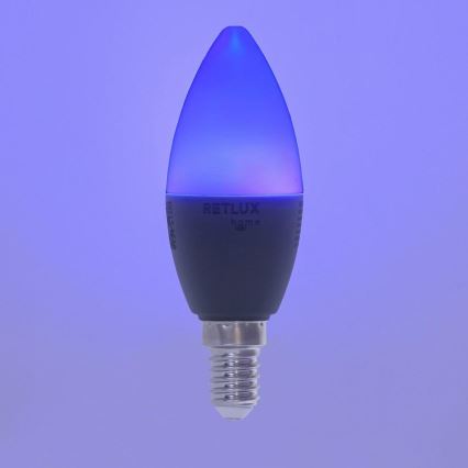 LED RGBW Prigušiva žarulja C37 E14/4,5W/230V 2700-6500K Wi-Fi Tuya