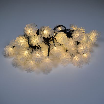 LED Vanjske božićne lampice 40xLED/15m IP44 topla bijela