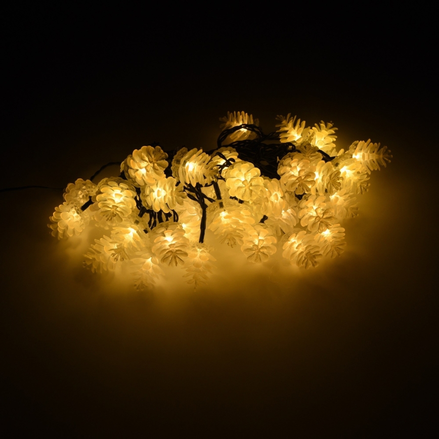 LED Vanjske božićne lampice 40xLED/15m IP44 topla bijela