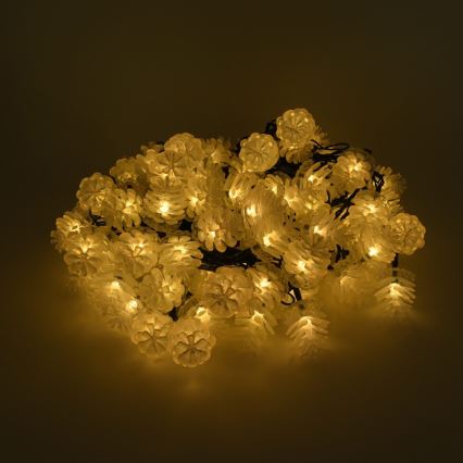 LED Vanjske božićne lampice 80xLED/25m IP44 topla bijela