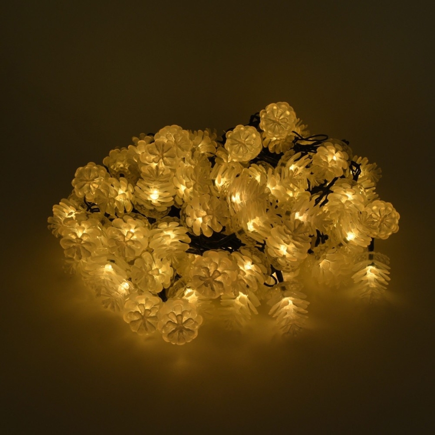 LED Vanjske božićne lampice 80xLED/25m IP44 topla bijela