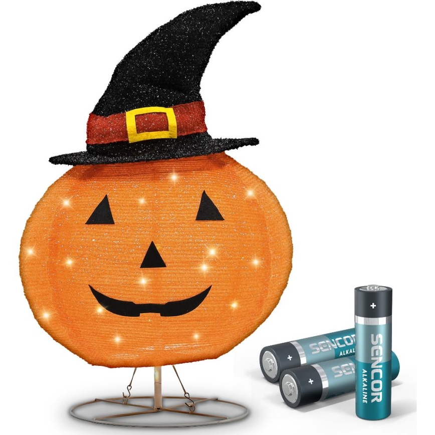 LED Vanjski dekoracija HALLOWEEN LED/3xAA/topla bijela IP44 bundeva
