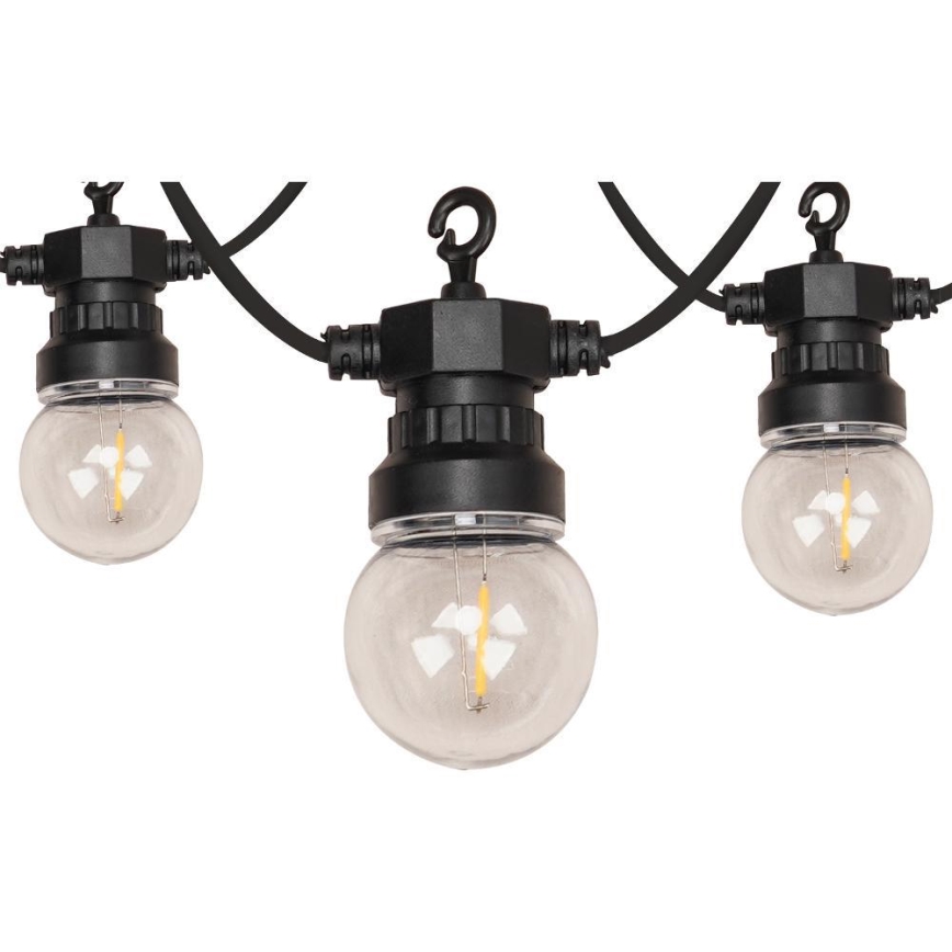 LED Vanjski dekorativni niz GIRLANDA G45 10xE27/230V 8m IP44 topla bijela