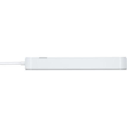 Pametni produžni kabel s prekidačem 4U Tip E + 2x USB-A + 1x USB-C 1,5m Wi-Fi Tuya bijela