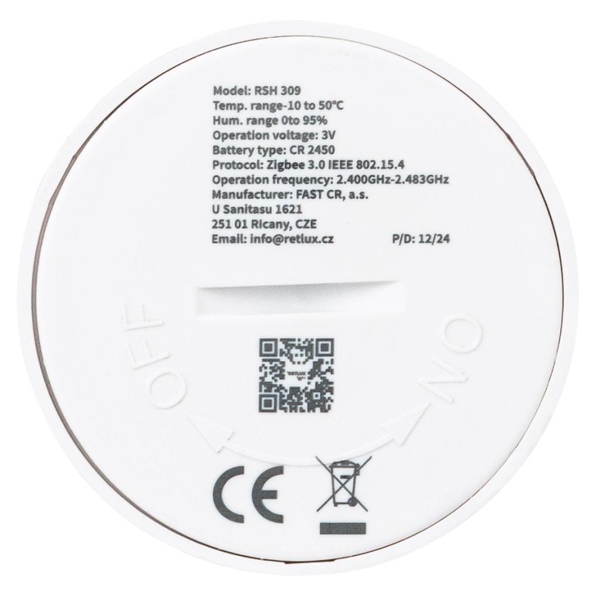 Pametni senzor temperature i vlage 1xCR2450