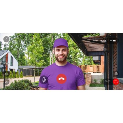 Portafon sa senzorom pokreta 5MPx 1440p 5200 mAh Wi-Fi IP65 antracit