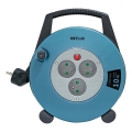 Retlux - Produžni kabel na bubnju 3Z Tip E 10m plavo/crna
