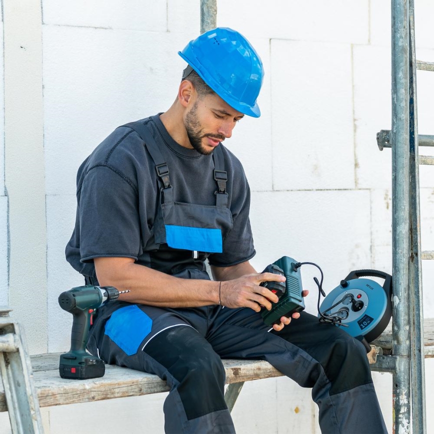 Retlux - Produžni kabel na bubnju 3Z Tip E 10m plavo/crna