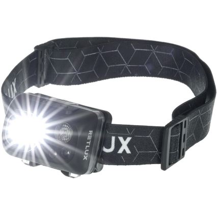 LED punjiva čelna svjetiljka LED/3W/1200 mAh IP67 crna