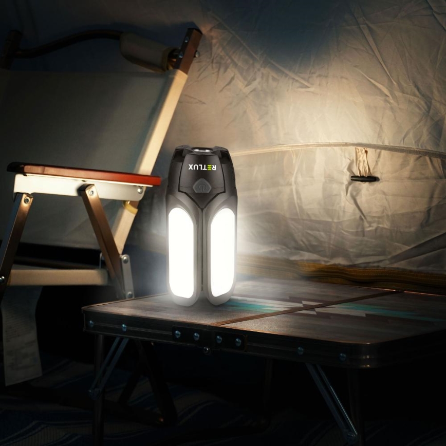 LED punjiva kamperska svjetiljka sa solarnim panelom LED/3W/1600 mAh IPX4