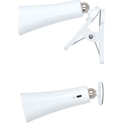 Retlux - punjiva LED lampa s prigušivanjem 3u1 LED/3W/5V 1200 mAh bijela