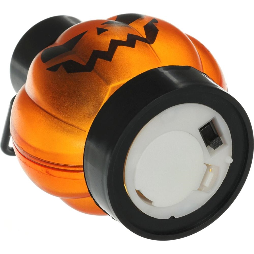 SET 6x LED Dekoracija HALLOWEEN LED/1xCR2032/topla bijela bundeva