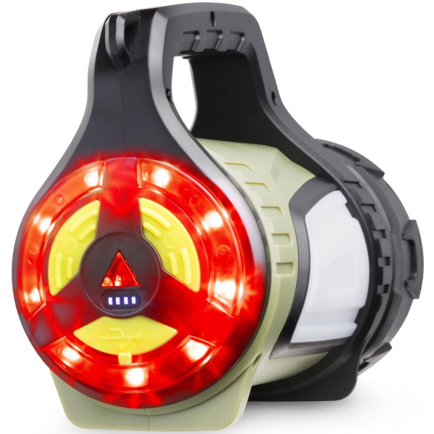 LED vanjska punjiva svjetiljka s mogućnošću prigušivanja i funkcijom powerbanke LED/21W/4400 mAh IP44