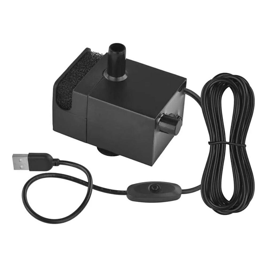 Rezervna vodena pumpa za pametne vodene fontane, crna