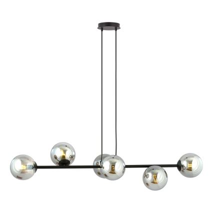 Rezervni abažur za luster i zidnu svjetiljku ROSSI promjera 14 cm siva/dimna