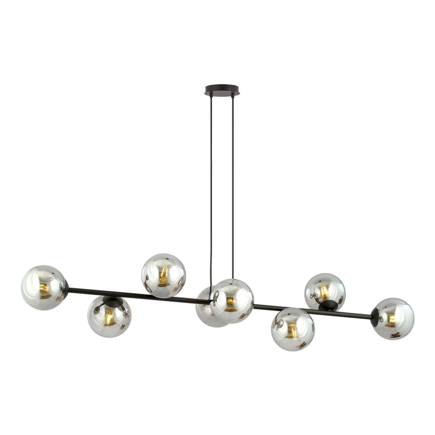 Rezervni abažur za luster i zidnu svjetiljku ROSSI promjera 14 cm siva/dimna