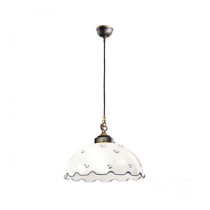 Rezervno staklo univerzalno NONNA E27 promjer 20 cm bijela/plava