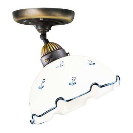 Rezervno staklo univerzalno NONNA E27 promjer 20 cm bijela/plava