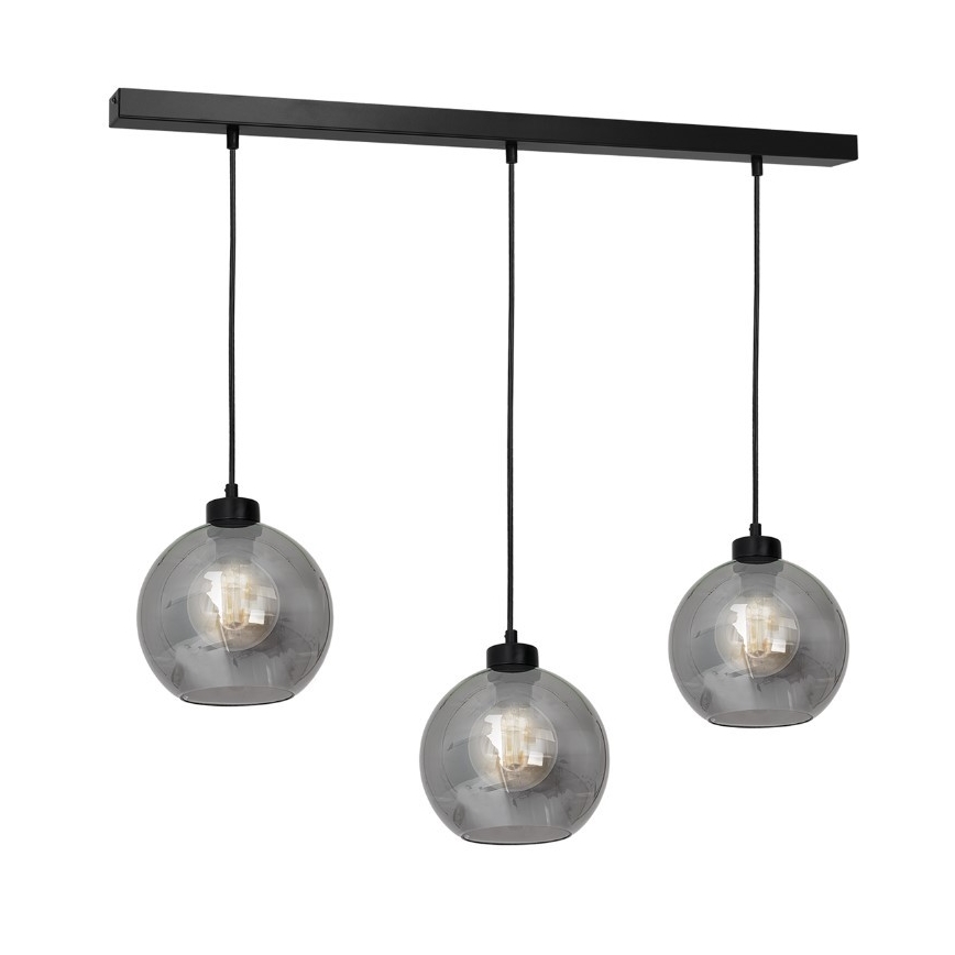 Rezervno staklo univerzalno SOFIA E27 promjer 20 cm dimno crna