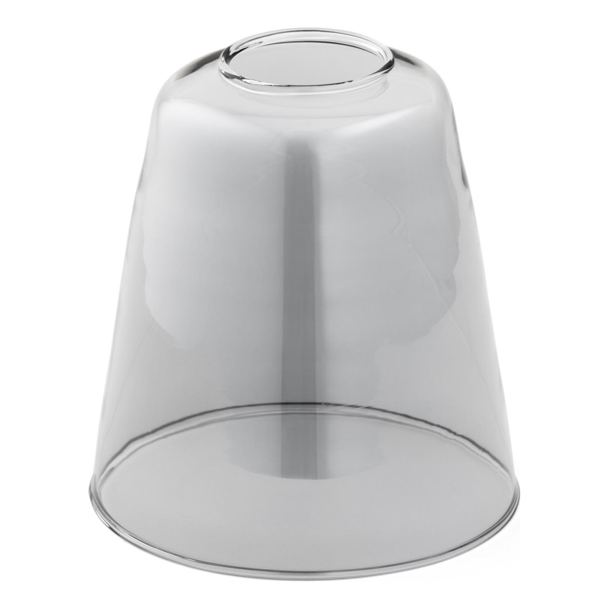 Rezervno staklo za luster E27 promjer 12 cm sivo