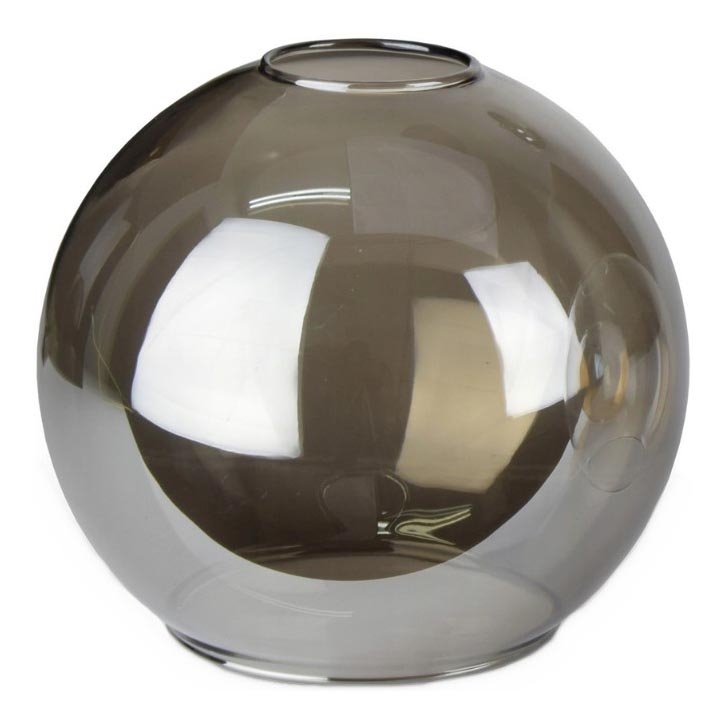 Rezervno staklo za luster LACRIMA SMOKY E27 promjer 15 cm crno dimno