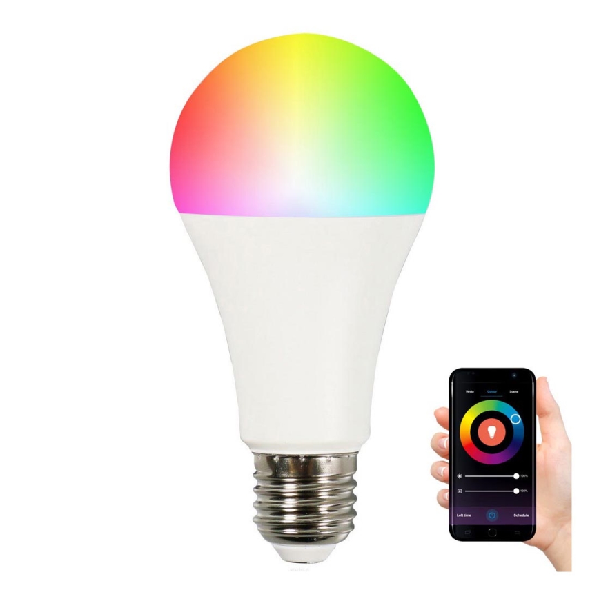 RGB LED Prigušiva žarulja A65 E27/11W/230V 2700-6500K Wi-fi Tuya