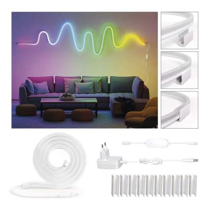 RGBIC LED Prigušiva traka GoSmart LED/24W/230V 3 m Wi-Fi Tuya